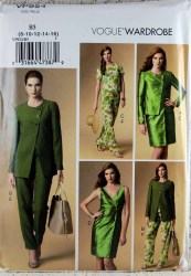 9094 VOGUE EASY WARDROBE JACKET, TOP, DRESS, LO RISE PANTS PATTERN 8-16